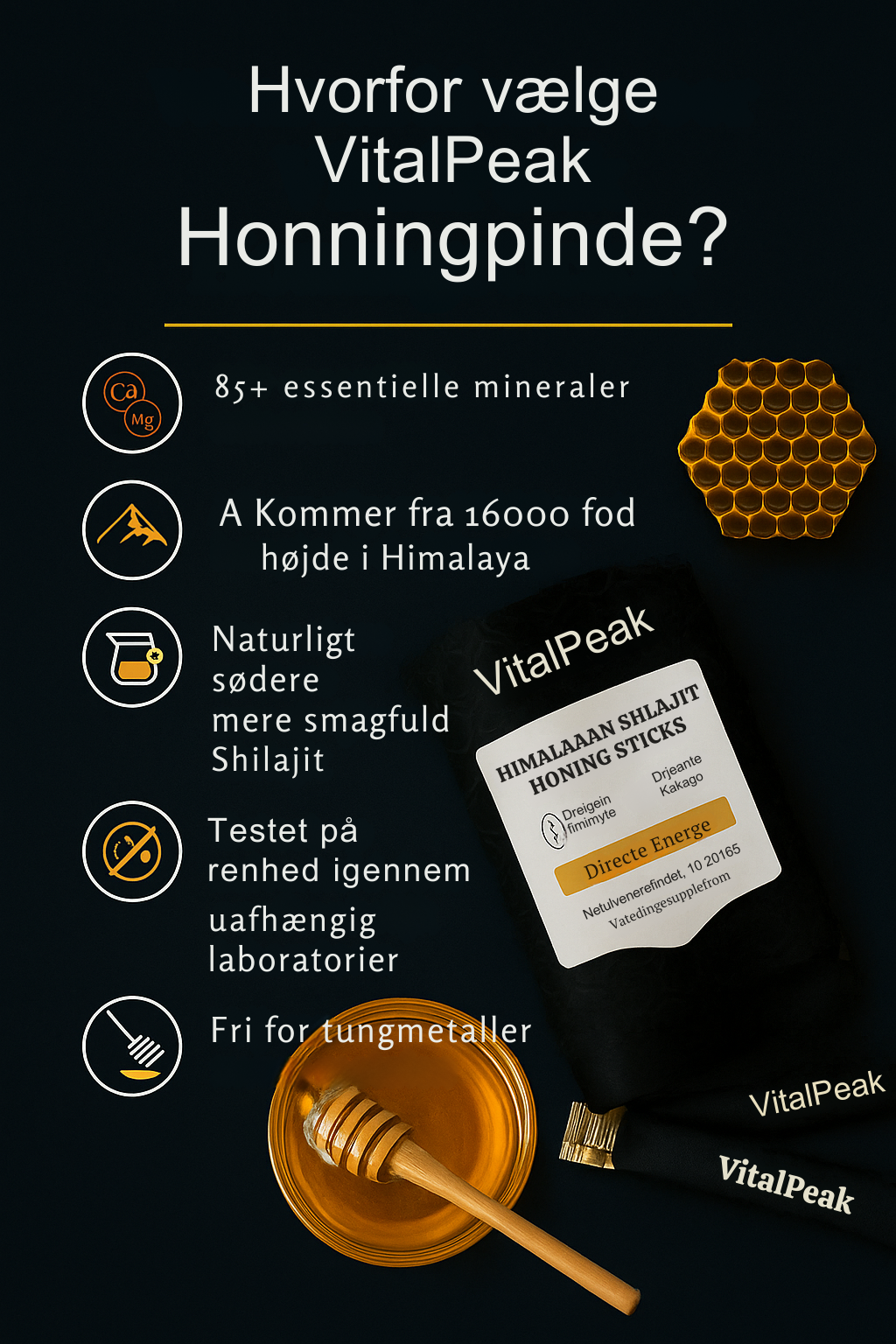 VitalPeak | Himalaya Energi Honningstænger